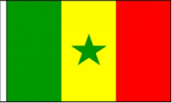 Senegal Hand Waving Flags